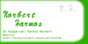 norbert harmos business card